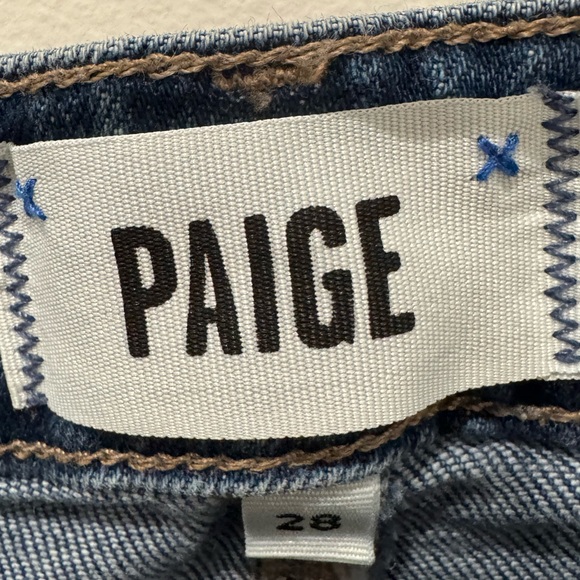 PAIGE Leenah Ankle straight leg jeans in “Gracie Lou” dark wash - Picture 8 of 11